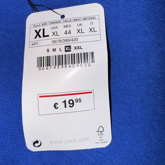 ZARA BRAND MENS SWEATSHIRT NEW - Picture 6 of 6